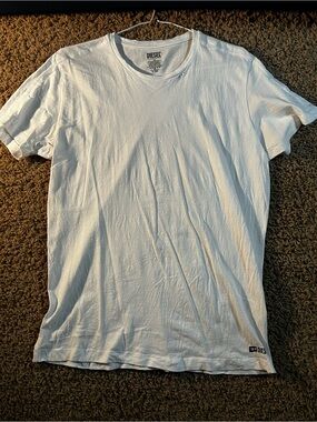 Diesel Men's White Short-Sleeve Crew Tee